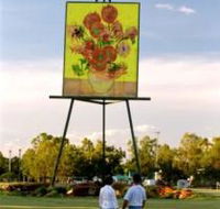 Van Gogh Sunflower Painting - Redcliffe Tourism