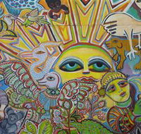 The Painting of Life by Mirka Mora - Redcliffe Tourism