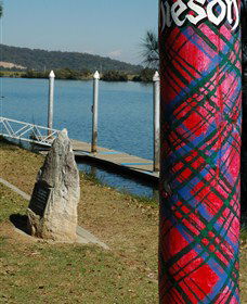 Maclean Tartan Power Poles - Redcliffe Tourism 1