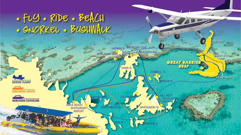 Scenic Flight - Great Barrier Reef, Heart Reef, Whitehaven Beach & Hill Inlet! - Redcliffe Tourism 13