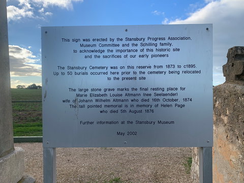 Stansbury Historic Cemetery - Redcliffe Tourism 2