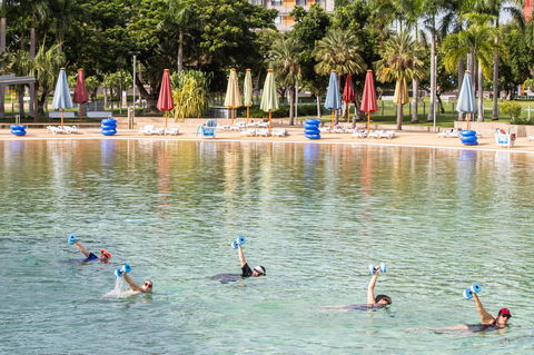 Aqua Fitness In The Wave Lagoon - Redcliffe Tourism 0