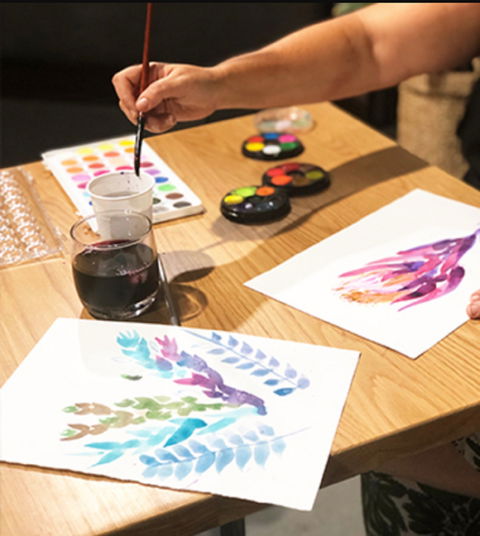 Paint And Sip Class: Watercolour And Wine - Redcliffe Tourism 0
