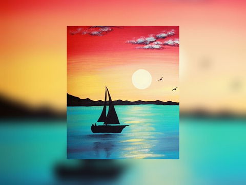 Grab A Glass Of Wine And Learn To Paint 'Sailboat'! - Redcliffe Tourism 0