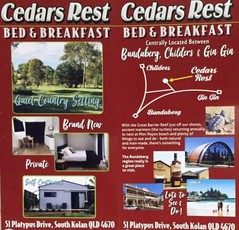 Cedars Rest Bed & Breakfast - Redcliffe Tourism 1